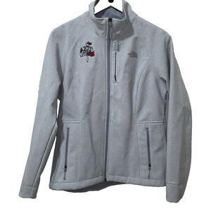 The North Face Jacket Womens Gray Apex Barrier Soft Shell Windwall Fleece Sz Lg